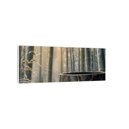 Fukinsei Bamboo Grove Canvas Art - Kintsugi Gold Repair