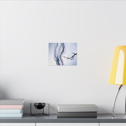Incense Smoke Spring Canvas Art | Zen Tranquil Design