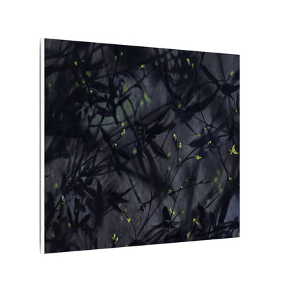 Shadow Play Spring Canvas Art | Dark Japandi Atmospheric Design