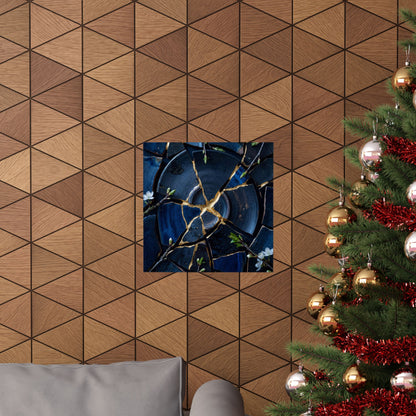 Broken Pottery Spring Wall Art Print | Kintsugi Resilient Design