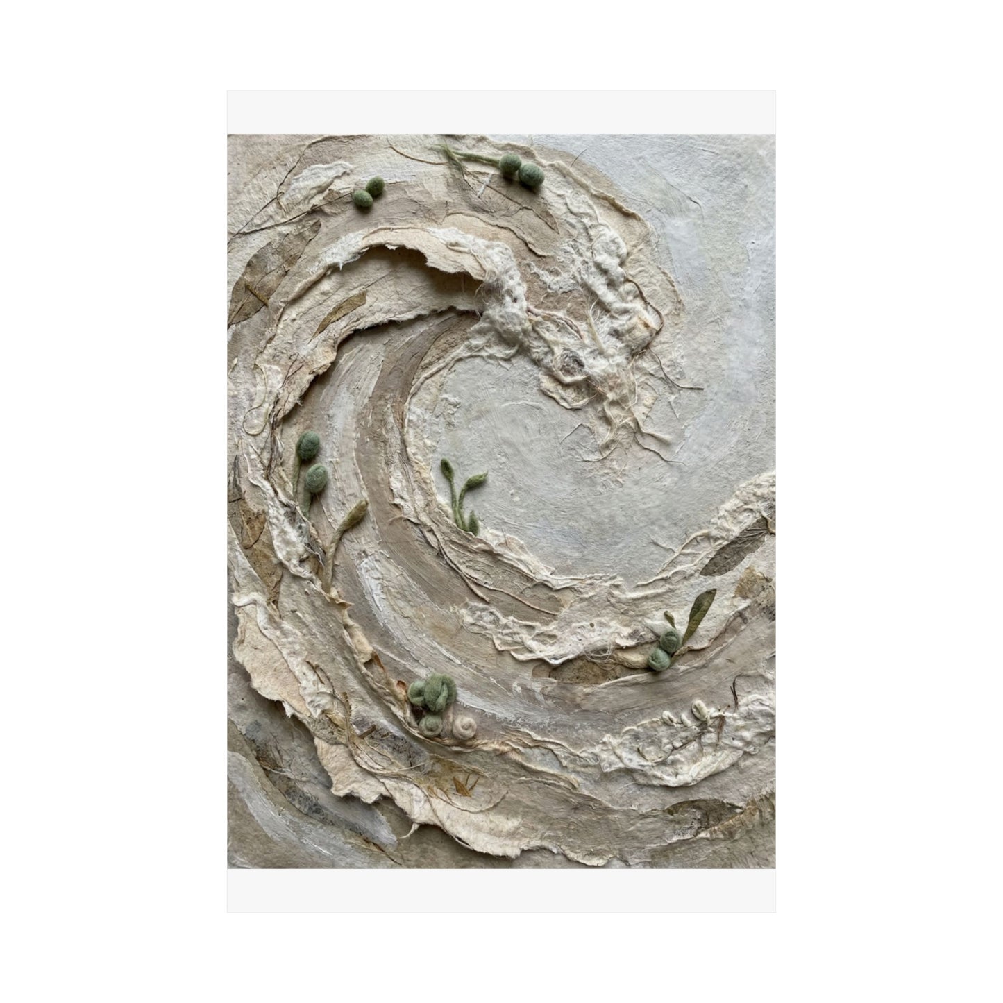 Ocean Wave Spring Wall Art Print | Japandi Earthy Design