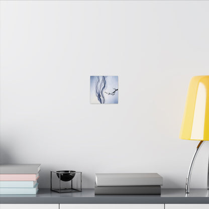 Incense Smoke Spring Canvas Art | Zen Tranquil Design