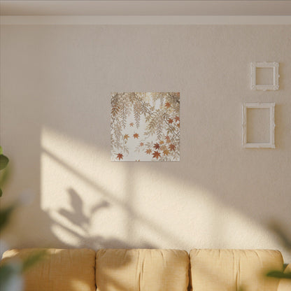 Shibui Wisteria Canvas Art - Japandi Japanese Pattern