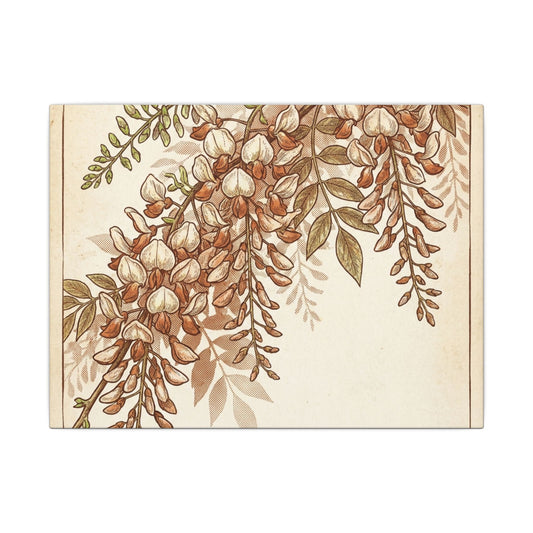 Dappled Wisteria Canvas Art - Cottagecore Fukinsei