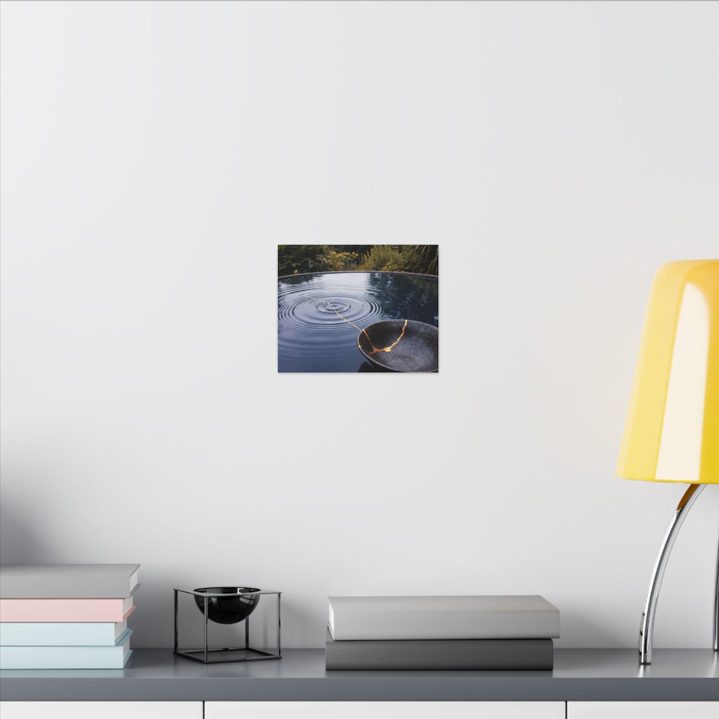 Kintsugi Water Ripple in Overcast | Broken Beauty Canvas Art