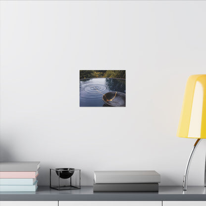 Kintsugi Water Ripple in Overcast | Broken Beauty Canvas Art
