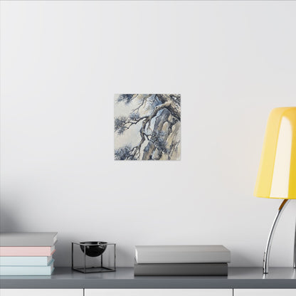 Moonlight Pine Tree Canvas Art - Japandi Seijaku