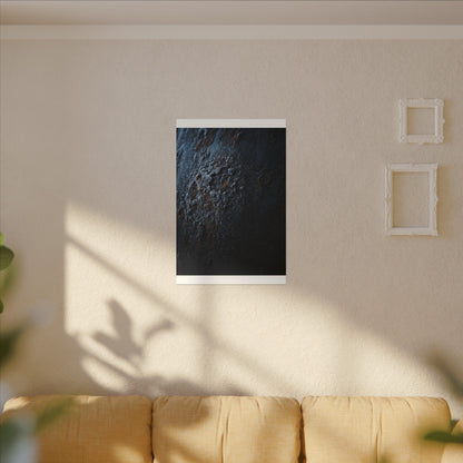Rust Patina Canvas Art | Winter Dark Japandi Shadow Zen Art