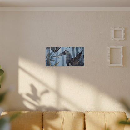 Paper Fold Canvas Art | Summer Kintsugi Crackle Gold Art