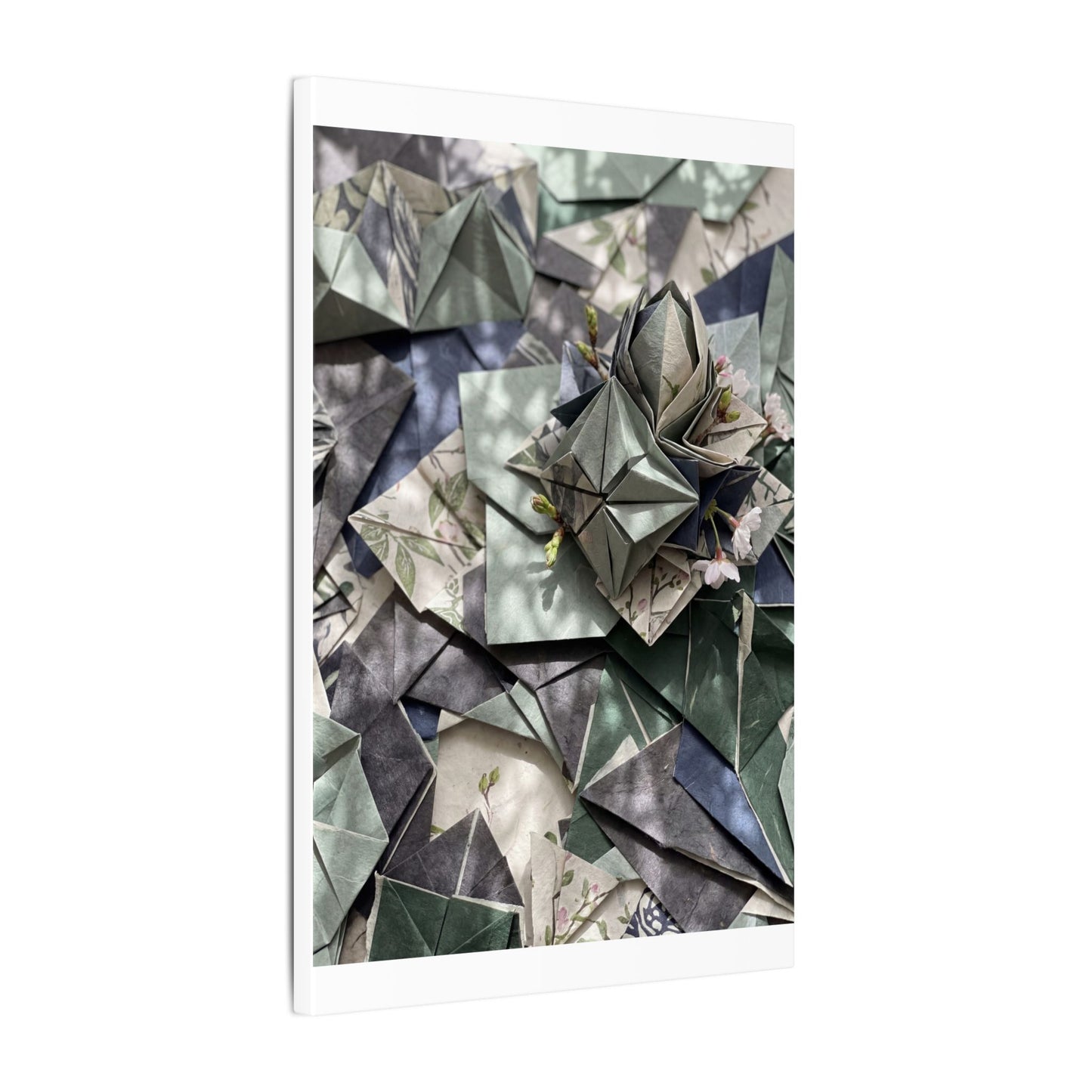 Shibui Paper Fold Canvas Art - Japandi Japanese Pattern