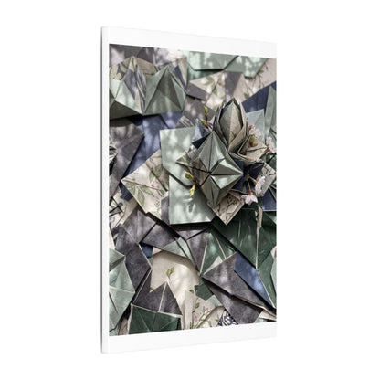 Shibui Paper Fold Canvas Art - Japandi Japanese Pattern