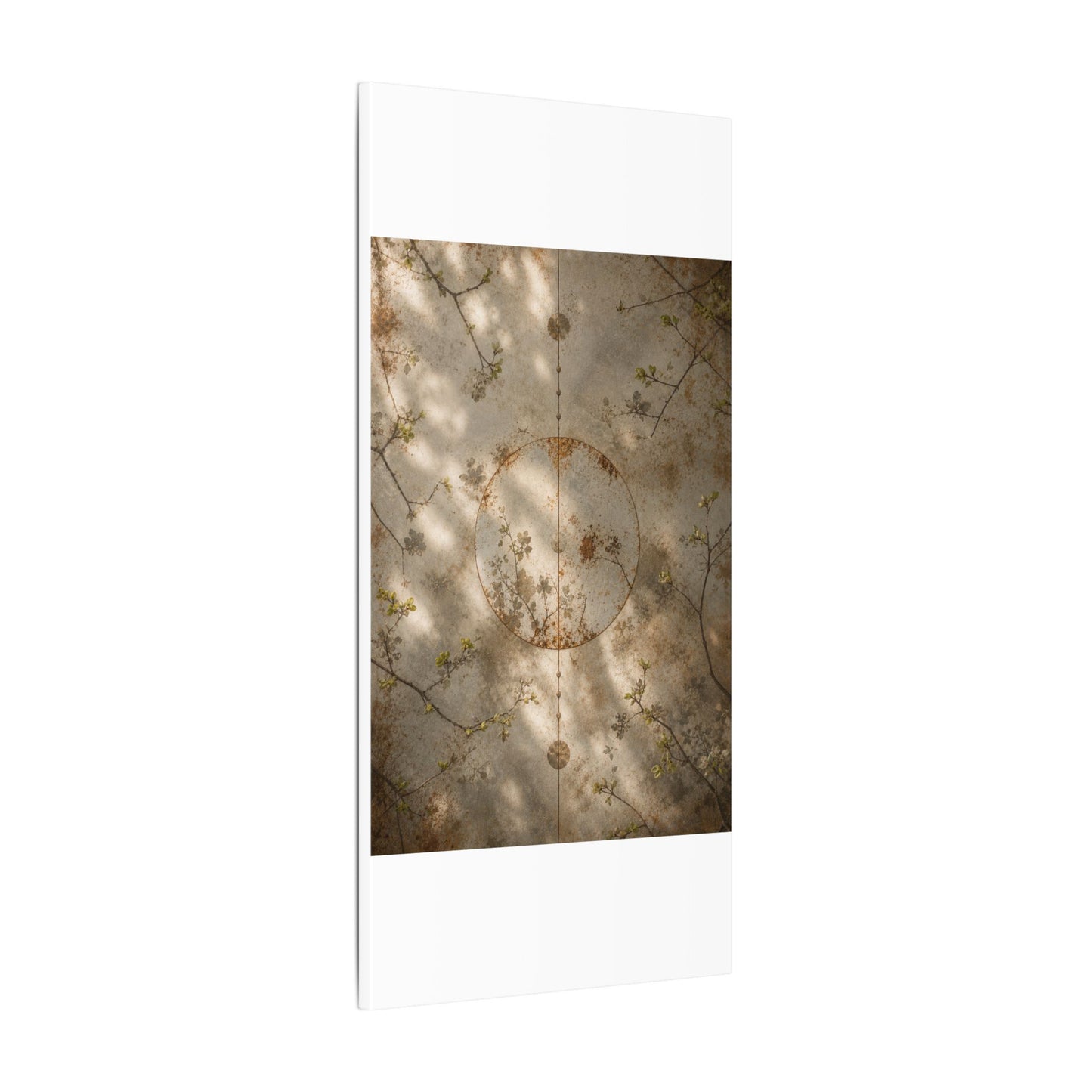 Japandi Rust Patina in Dappled | Japanese Pattern Canvas Art