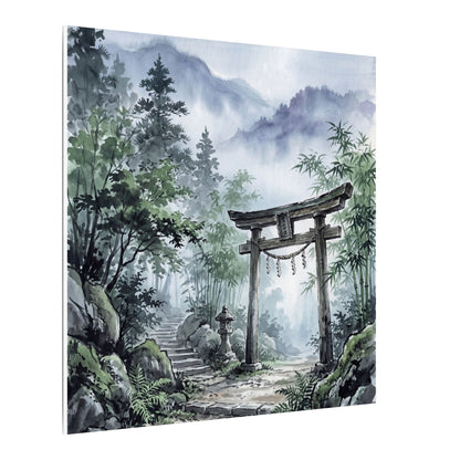 Moonlight Torii Gate Canvas Art - Zen Fukinsei