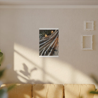 Fukinsei Silk Drape Canvas Art - Japandi Japanese Pattern