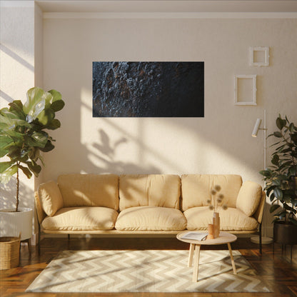 Rust Patina Canvas Art | Winter Dark Japandi Shadow Zen Art
