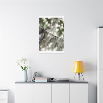 Spring Paper Fold Watercolor Canvas Art | Warm Decor