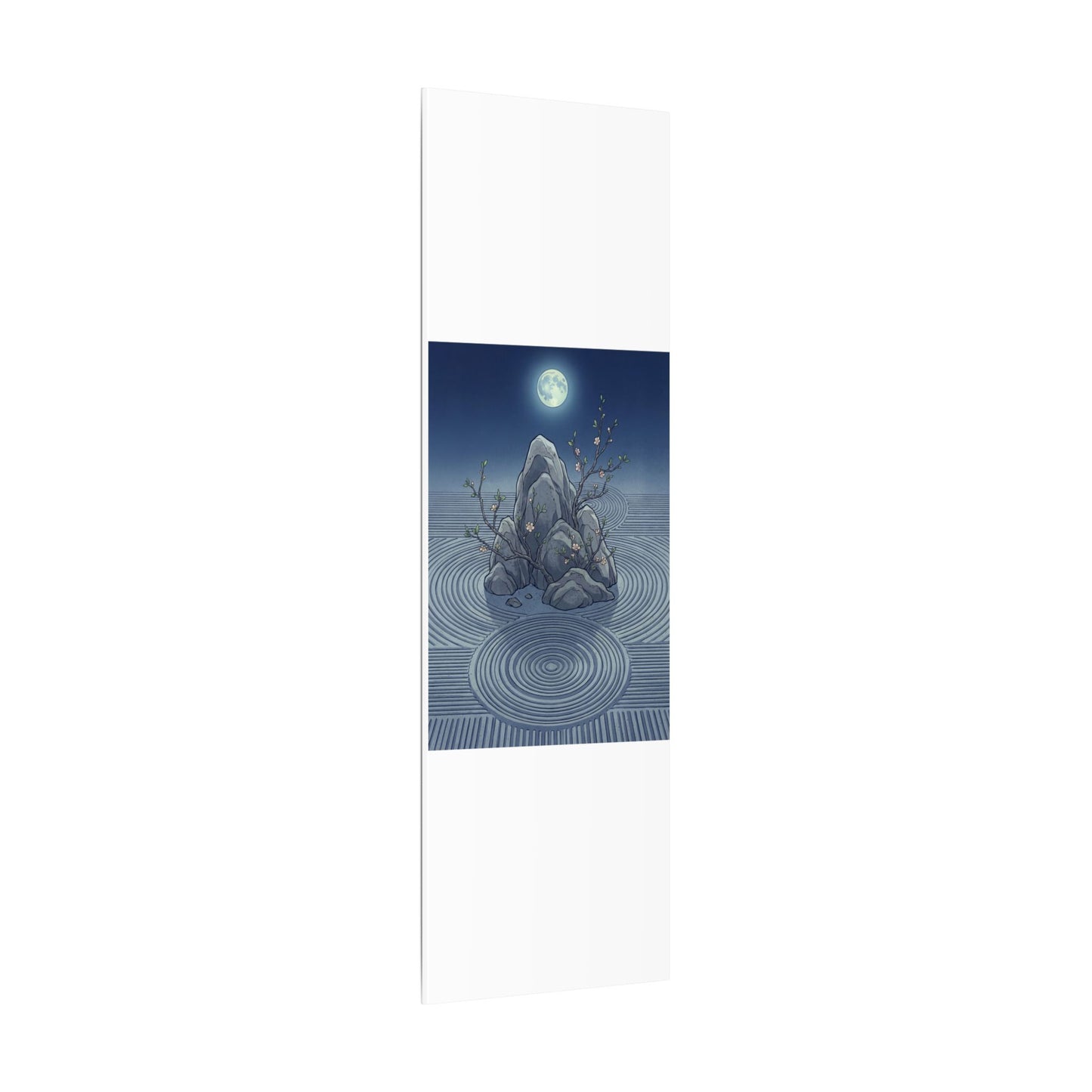 Spring Rock Garden Ukiyo E Inspired Canvas Art | Tranquil Decor