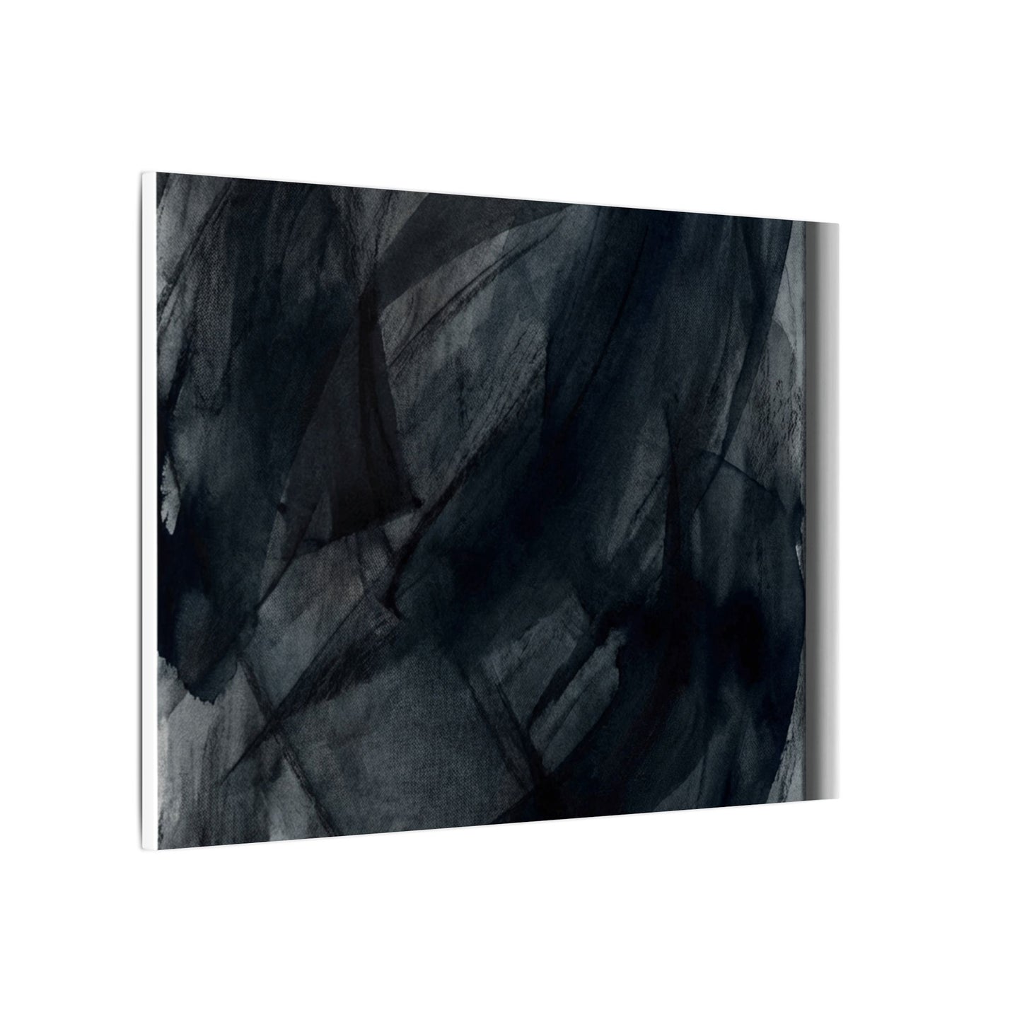 Deep Tones Dark Japandi Charcoal Canvas Art