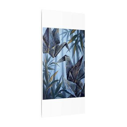 Paper Fold Canvas Art | Summer Kintsugi Crackle Gold Art