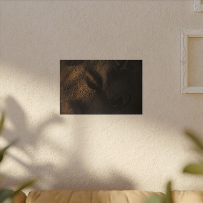 Candlelight Shadow Play Canvas Art - Dark Japandi Ma