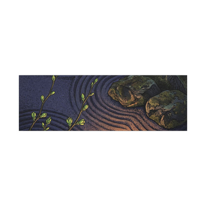 Mono No Aware Rock Garden Canvas Art - Zen Ukiyo E Inspired
