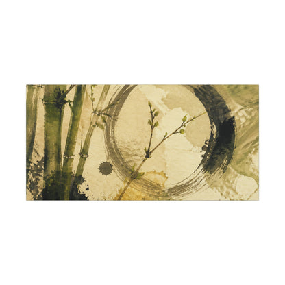 Ink Brushstroke Sumi E Canvas Art | Calm Zen Art