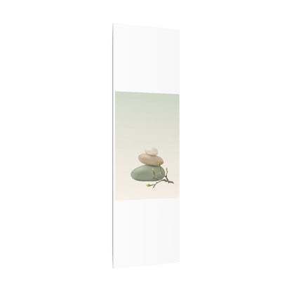 Dawn River Stones Canvas Art - Japandi Fukinsei