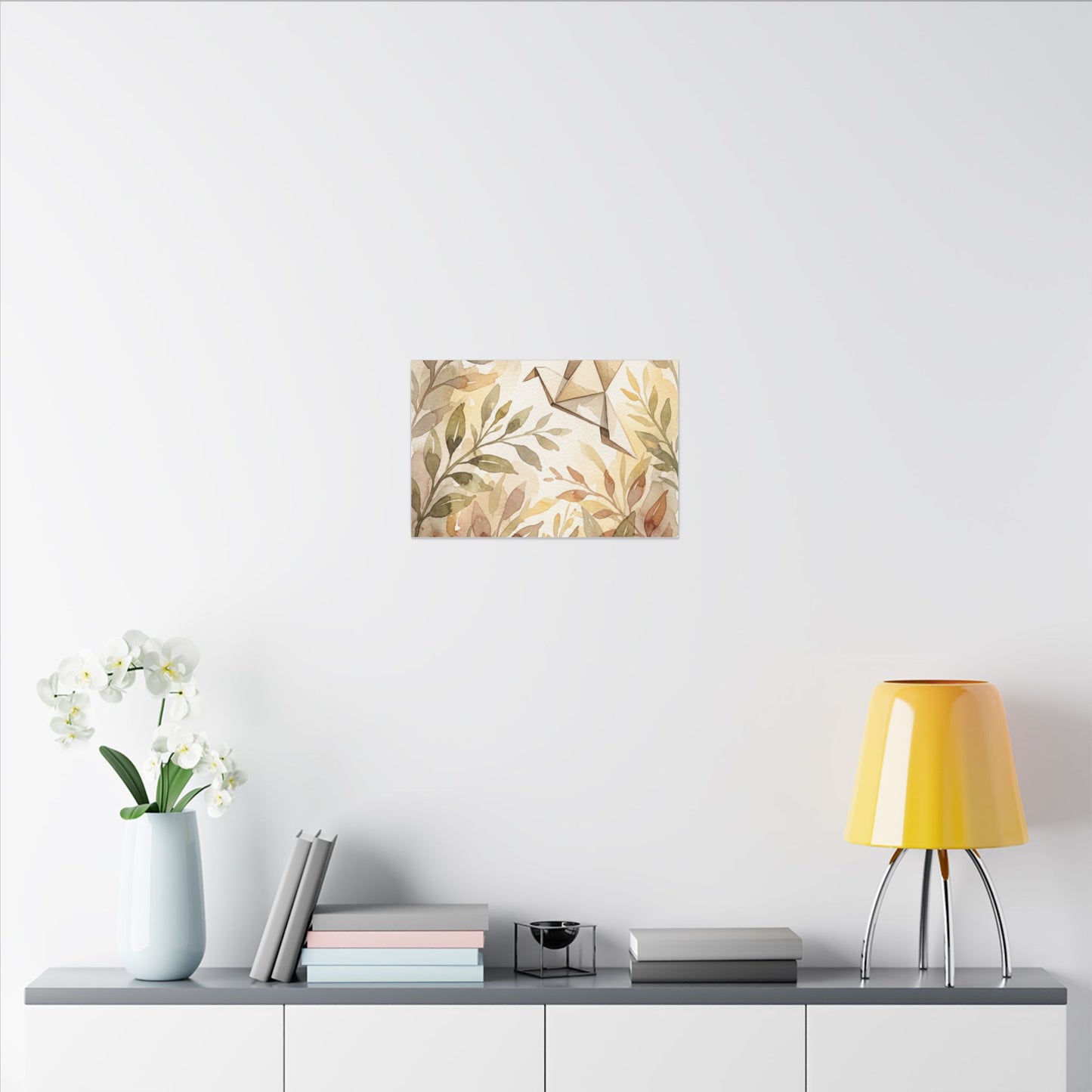 Fukinsei Paper Fold Canvas Art - Japandi Watercolor