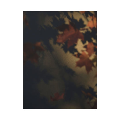 Shadow Play Canvas Art | Autumn Dark Japandi Moody Minimal Art