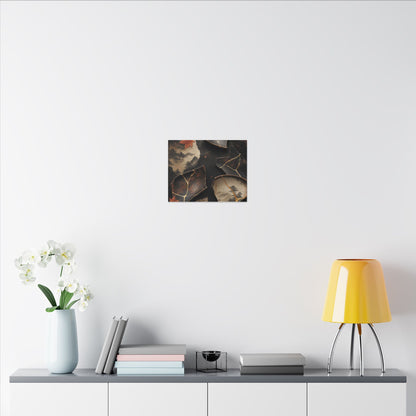 Broken Pottery Gold Vein Canvas Art | Philosophical Kintsugi Art