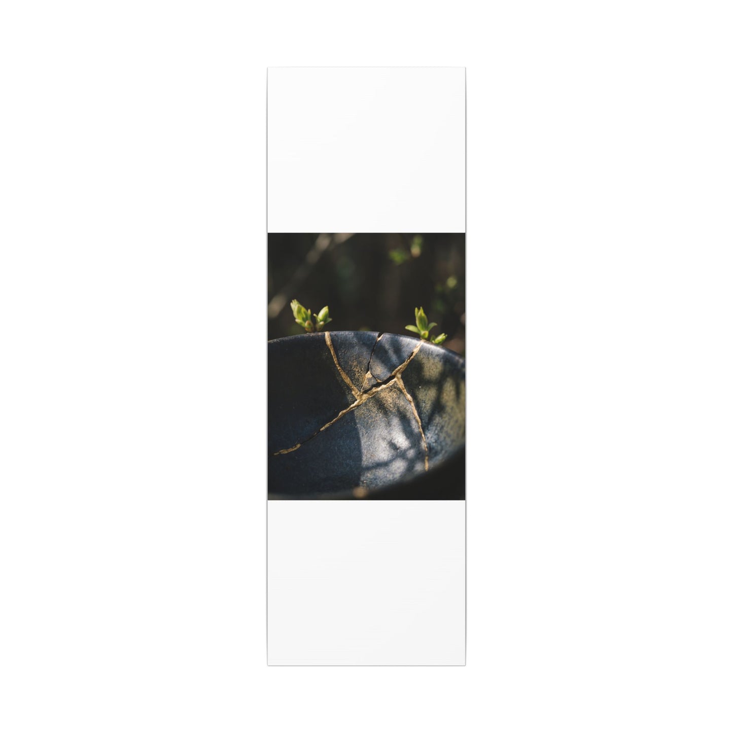Seijaku Broken Pottery Canvas Art - Dark Japandi Shadow Zen