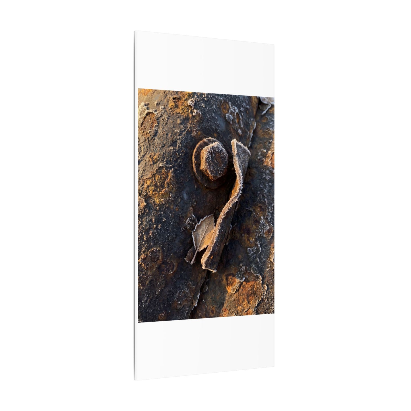 Moody Rust Patina Canvas Art - Moody Minimal Dark Japandi