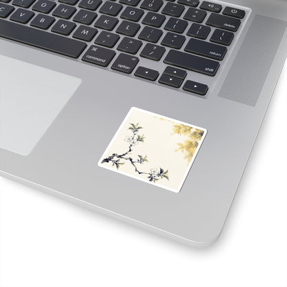 Golden Hour Cherry Blossom Sticker - Zen Kanso