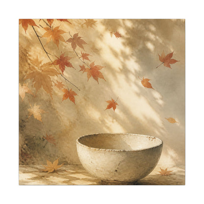 Japandi Ceramic Bowl in Dappled | Watercolor Canvas Art