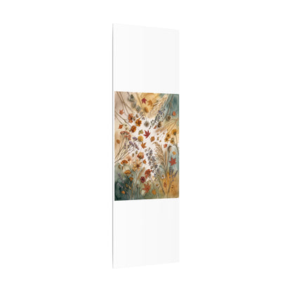 Dried Flowers Canvas Art | Autumn Japandi Watercolor Art