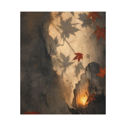 Shadow Play Texture Canvas Art | Neutral Japandi Art