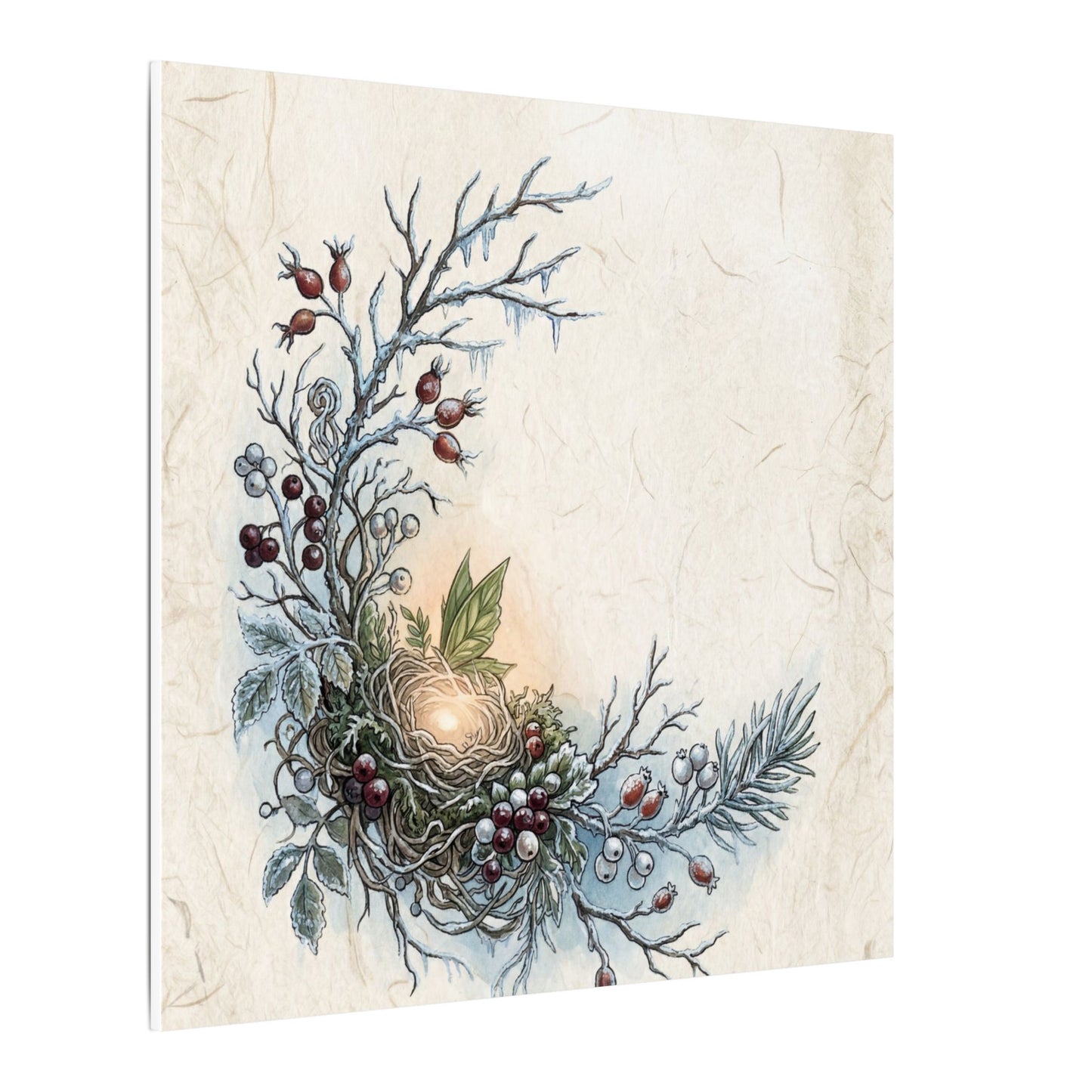 Winter Shoji Screen Forest Whimsy Canvas Art | Enchanting Decor