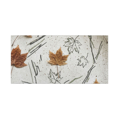 Ceramic Bowl Autumn Canvas Art | Japandi Elegant Design