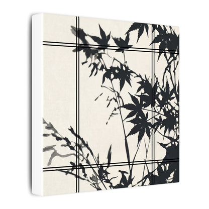 Shoji Screen Canvas Art | Summer Japandi Minimal Line Art