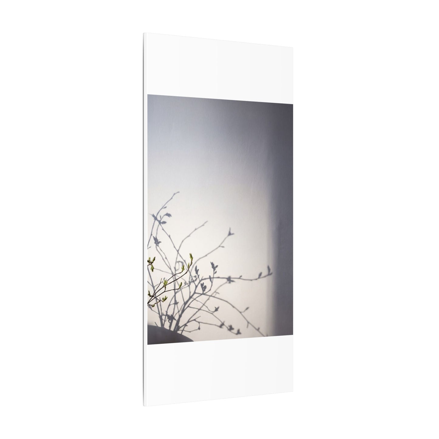 Japandi Shadow Play in Dawn | Japanese Pattern Canvas Art