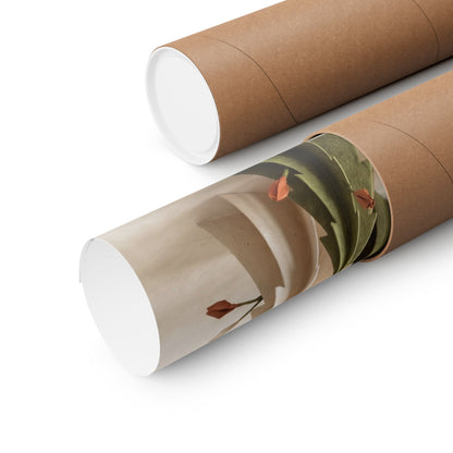 Spring Paper Fold Forest Whimsy Wall Art Print | Nostalgic Decor