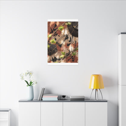 Datsuzoku Ink Brushstroke Canvas Art - Kintsugi Gold Repair