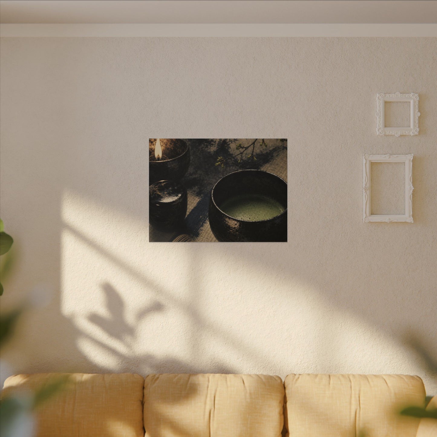 Ma Tea Ceremony Canvas Art - Zen Sumi E