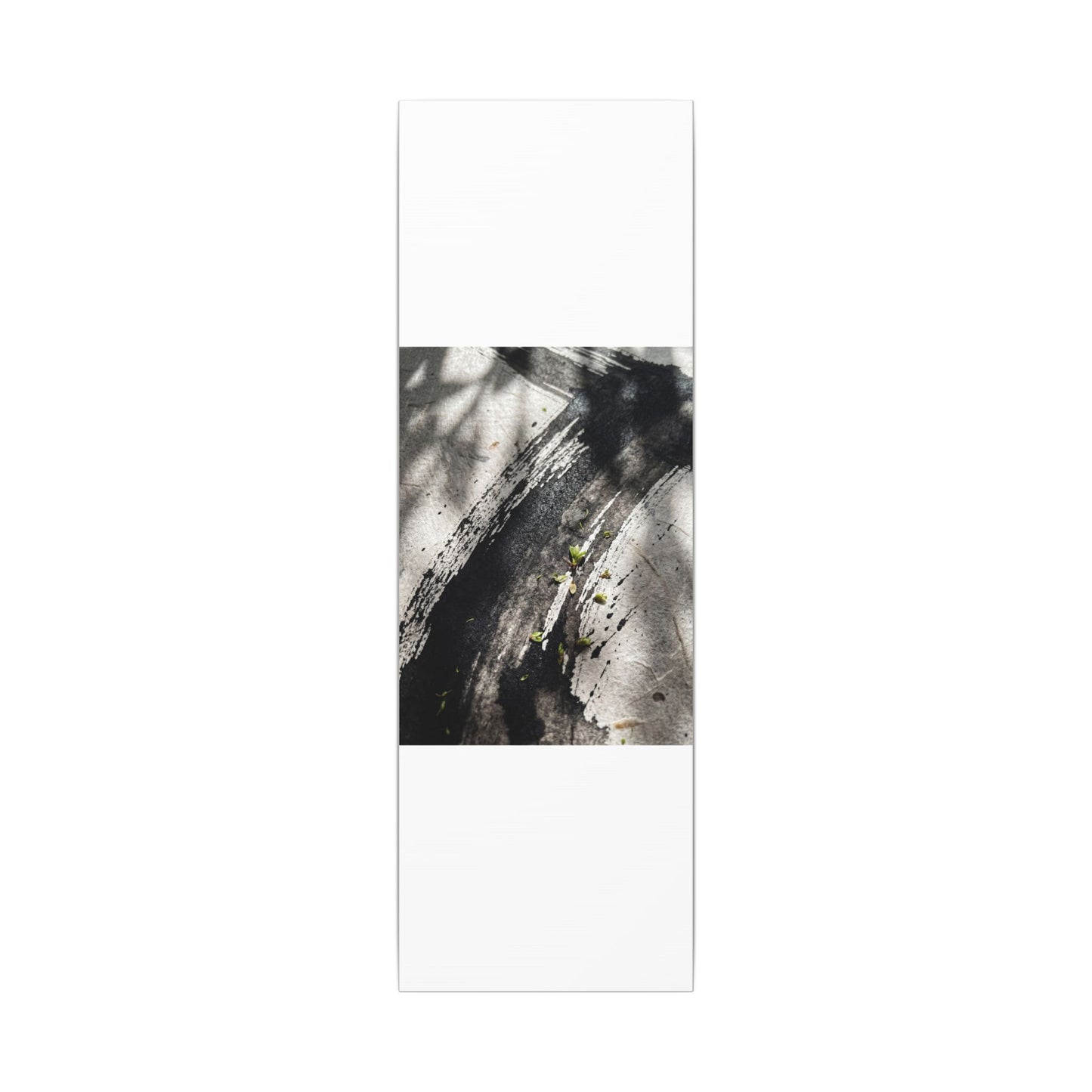 Ink Brushstroke Canvas Art | Spring Dark Japandi Moody Minimal Art