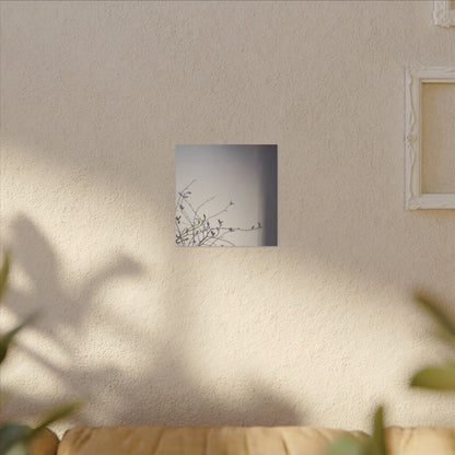 Japandi Shadow Play in Dawn | Japanese Pattern Canvas Art