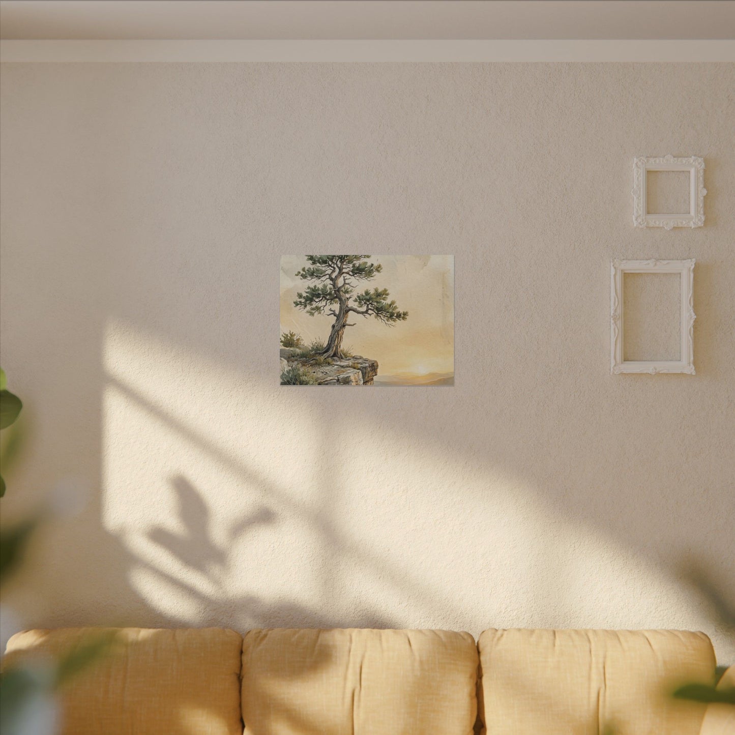 Pine Tree Canvas Art | Summer Japandi Texture Art