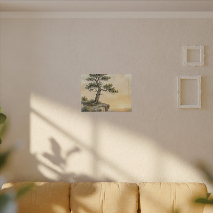 Pine Tree Canvas Art | Summer Japandi Texture Art
