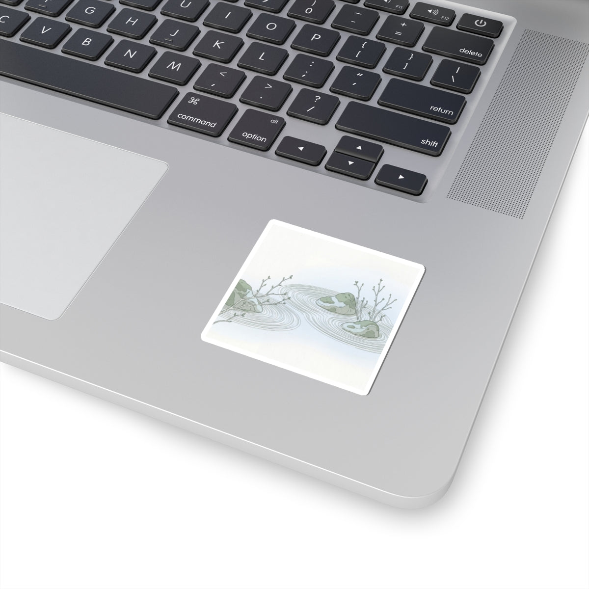 Ma Rock Garden Sticker - Japandi Minimal Line