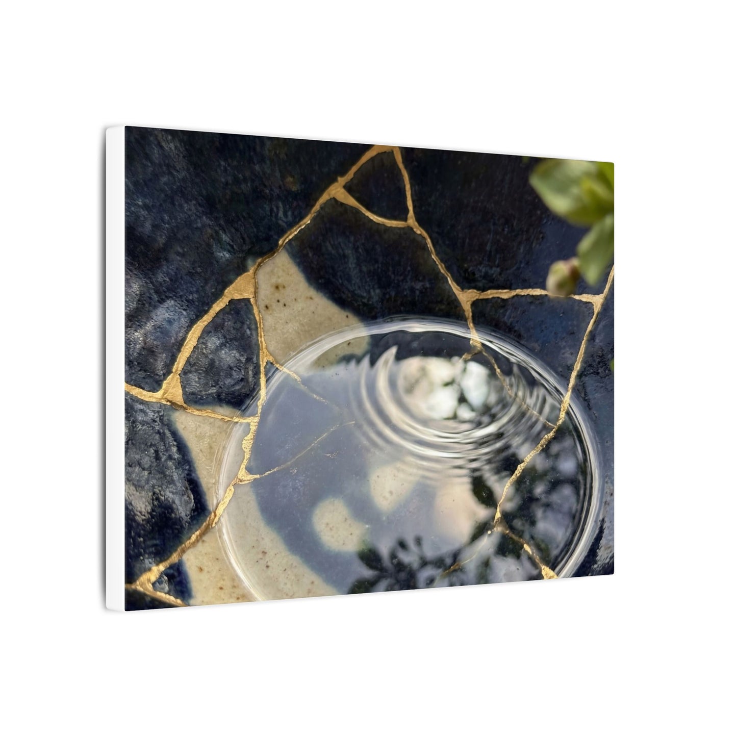Water Ripple Spring Canvas Art | Kintsugi Beautiful Design