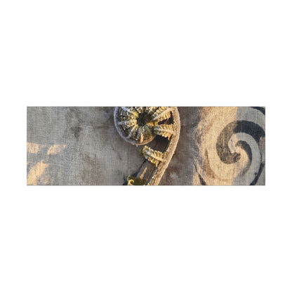Fern Unfurling Canvas Art | Winter Japandi Japanese Pattern Art